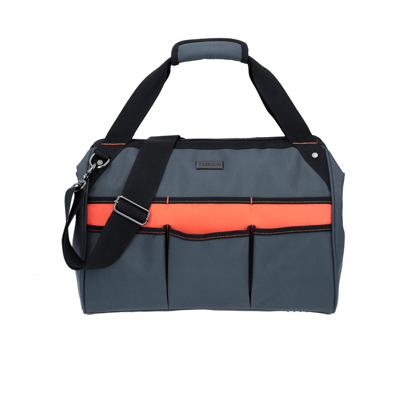 Porta Herramientas Chenson Clásico gris con organizadores externos