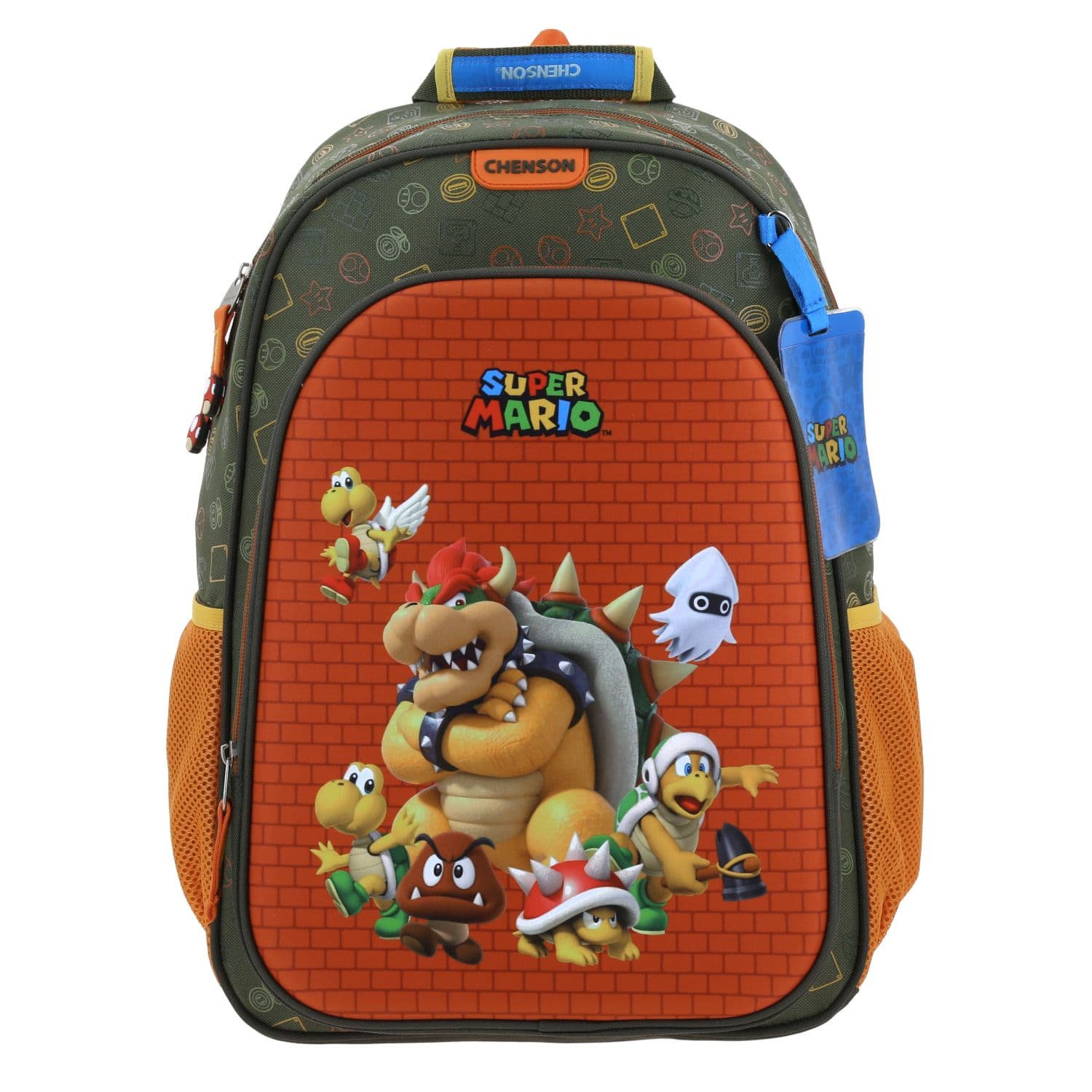 Kit Escolar Mario Bros by Chenson (Mochila + Lonchera + Lapicera) infantil.