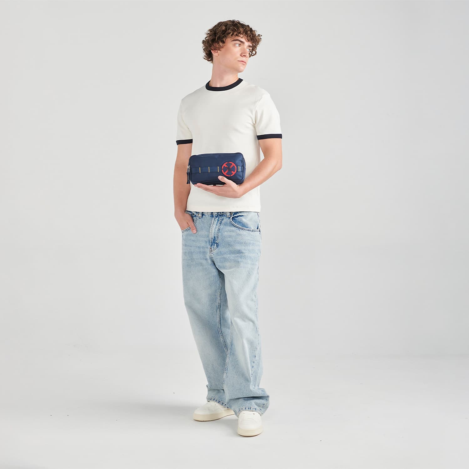 Lapicera escolar X-Men by Chenson azul con doble compartimento - Calidad y diseño - vista 2