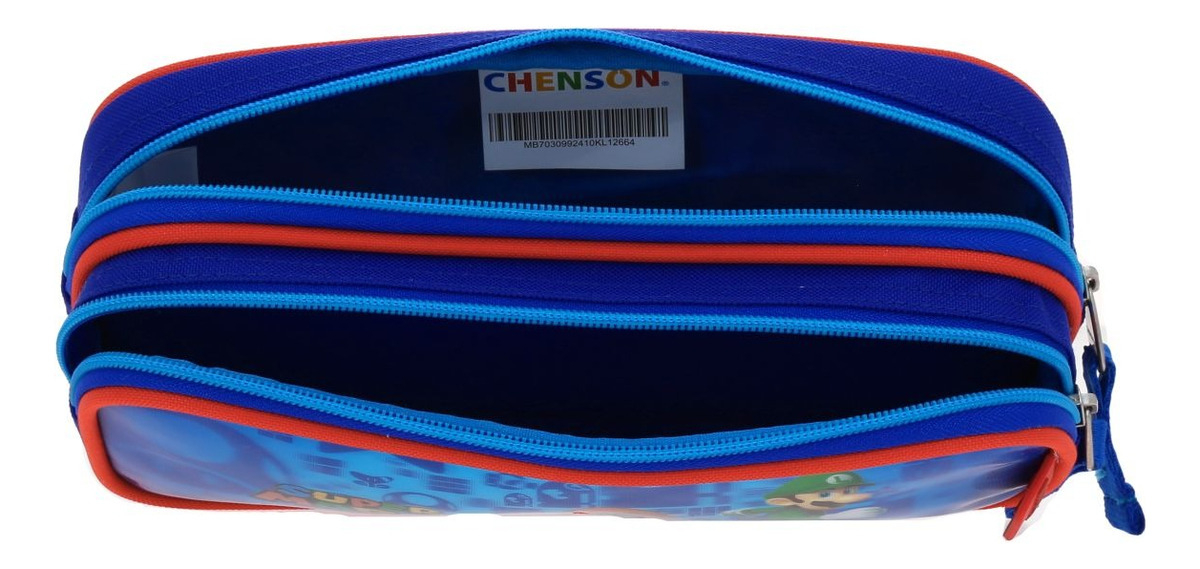 Lapicera Escolar Mario Bros Esqueip Mb70309-9 Color Azul - Imagen 5