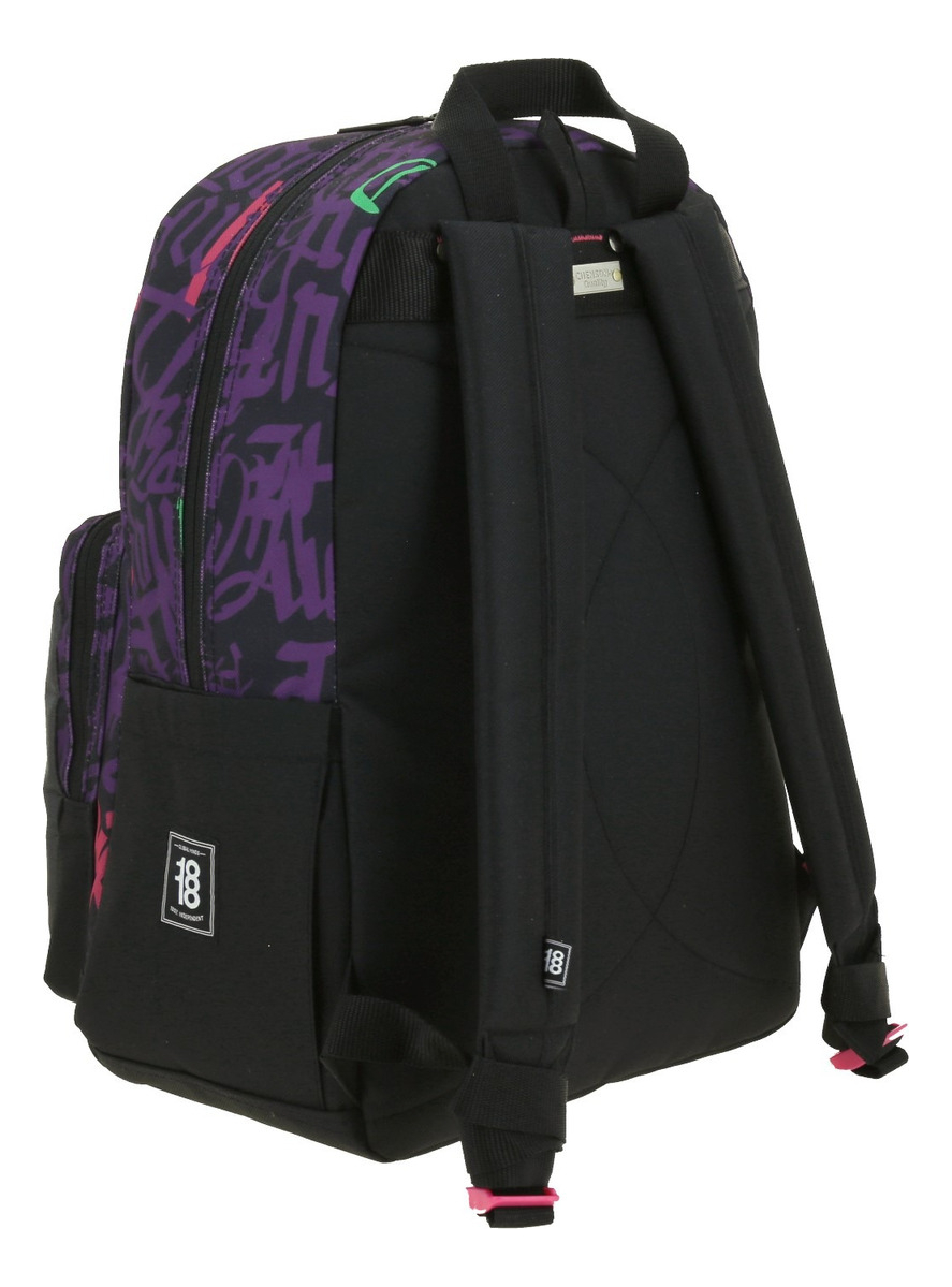 Mochila Disney Villains Bad Influence Estampado Negro Primaria Vi66206-3 Diec18cho - Imagen 4