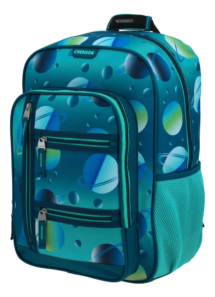 Kit Escolar Mochila Lapicera Y Lonchera Chenson Original Anter Azul - Imagen 3