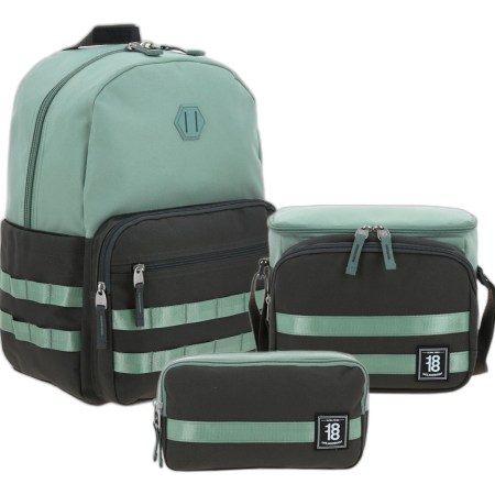 Kit Mochila Lonchera Y Lapicera Chenson Escolar Belt 1870185-2-kc3 Turquesa