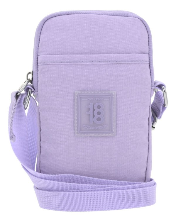 Crossbody Chico Impermeable Chenson 1818 Lila 1866550-v Zilp Acabado De Los Herrajes Níquel Diseño De La Tela Lisa