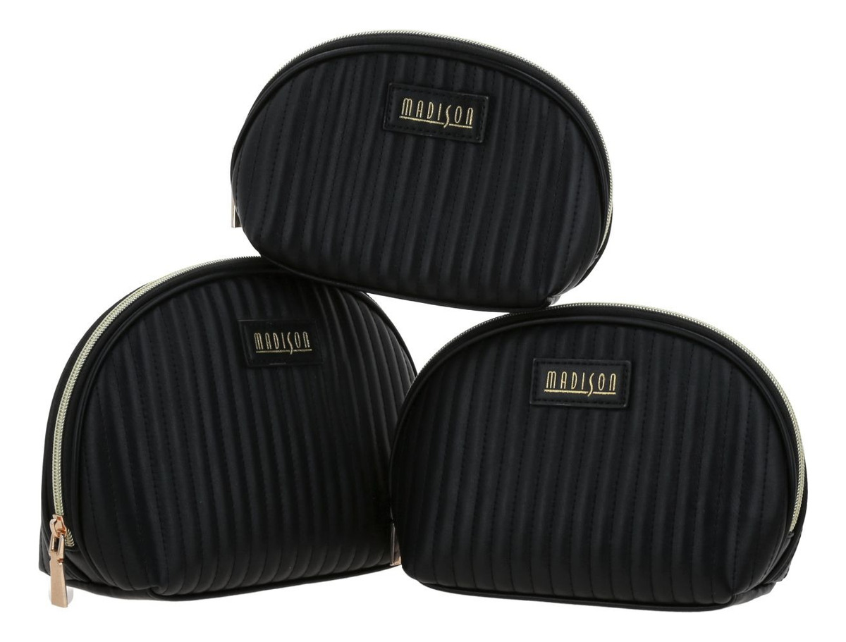 Bolsa Cosmetiquera Chenson Madison Lomer Negro Md25109-3