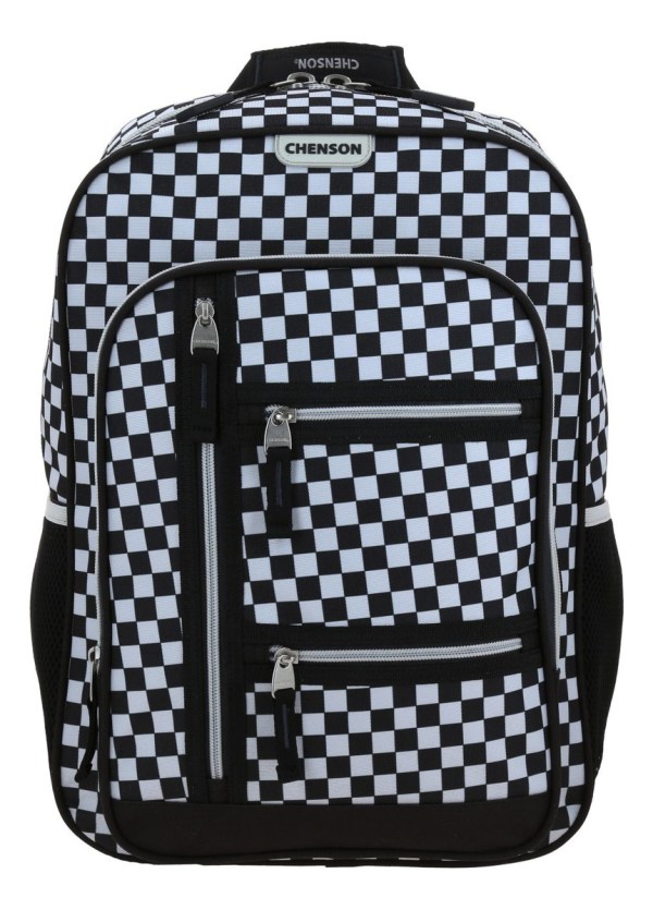 Mochila Escolar Chenson Original Tart Diseno A Cuadri Para Primaria