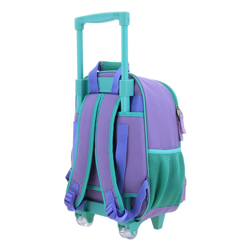 Mochila Princesas Sirenita Ariel Deeper Kinder Con Carro Pr70269-v - Imagen 3