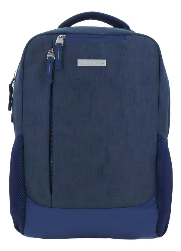 Mochila Grande Chenson Pro Evan Porta Laptop Cp65923 Color Azul Oscuro Diseño De La Tela Liso