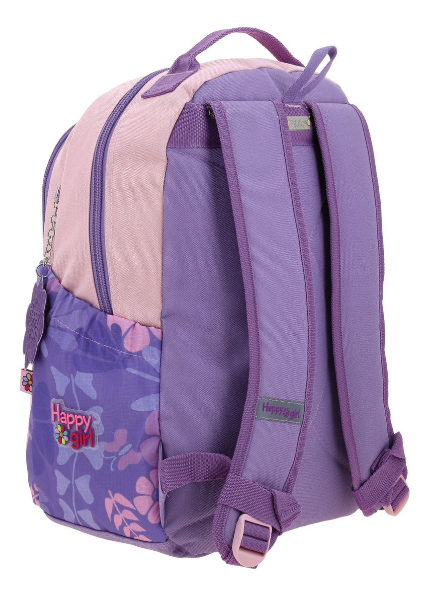 Kit Escolar Mochila Lonchera Y Lapicera Chenson Happy Girl Bagster Color Rosa Primaria - Imagen 3