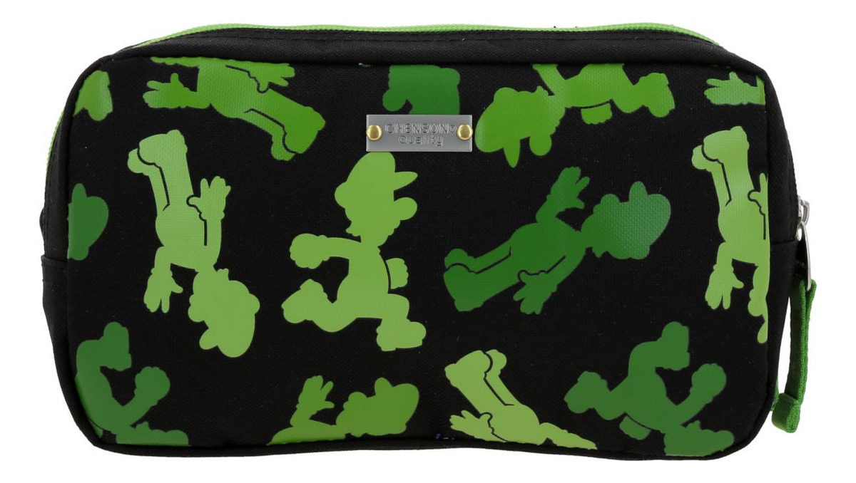 Lapicera Estuche Chenson Super Mario Luigui Tonska Para Niño Color Negro Liso - Imagen 2