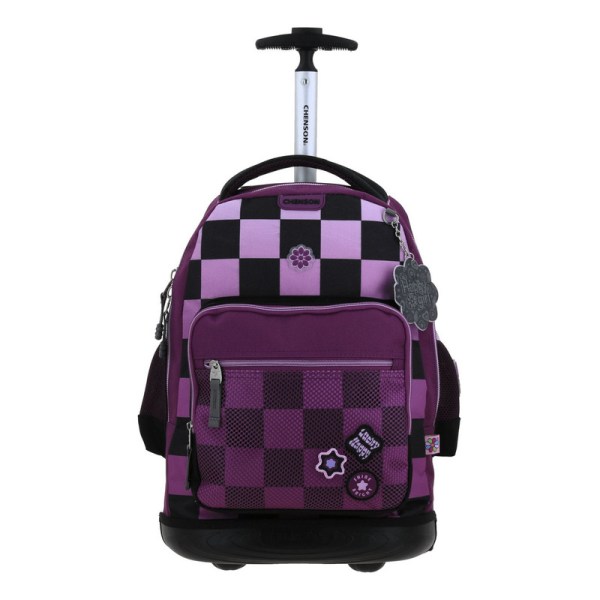 Mochila Grande De Ruedas Con Luz Led Happy Girl Chester