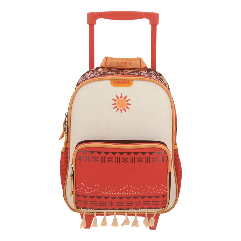 Mochila Escolar A Ruedas Chenson Princesas Tefiti Pr70663-e Naranja Niñas