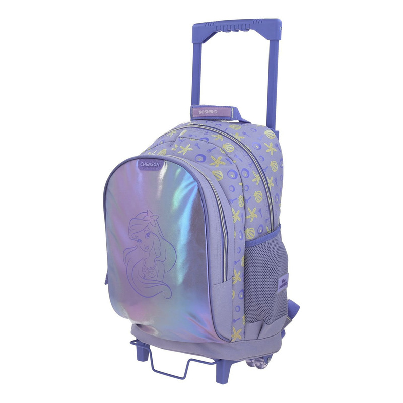 Mochila Grande Con Ruedas Fabrica Chenson Disney Princesas Sirenita Sia Pr70614-v - Imagen 6