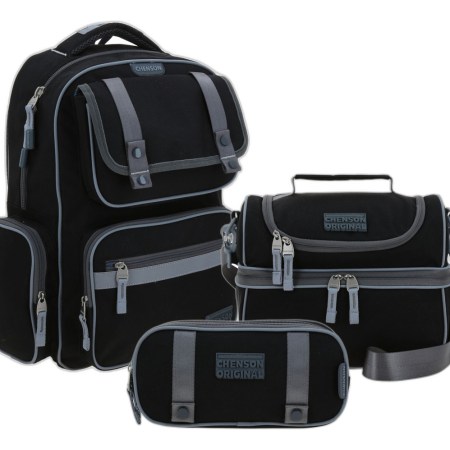 Kit Escolar Mochila Lonchera Y Lapicera Chenson Original Strong Negro