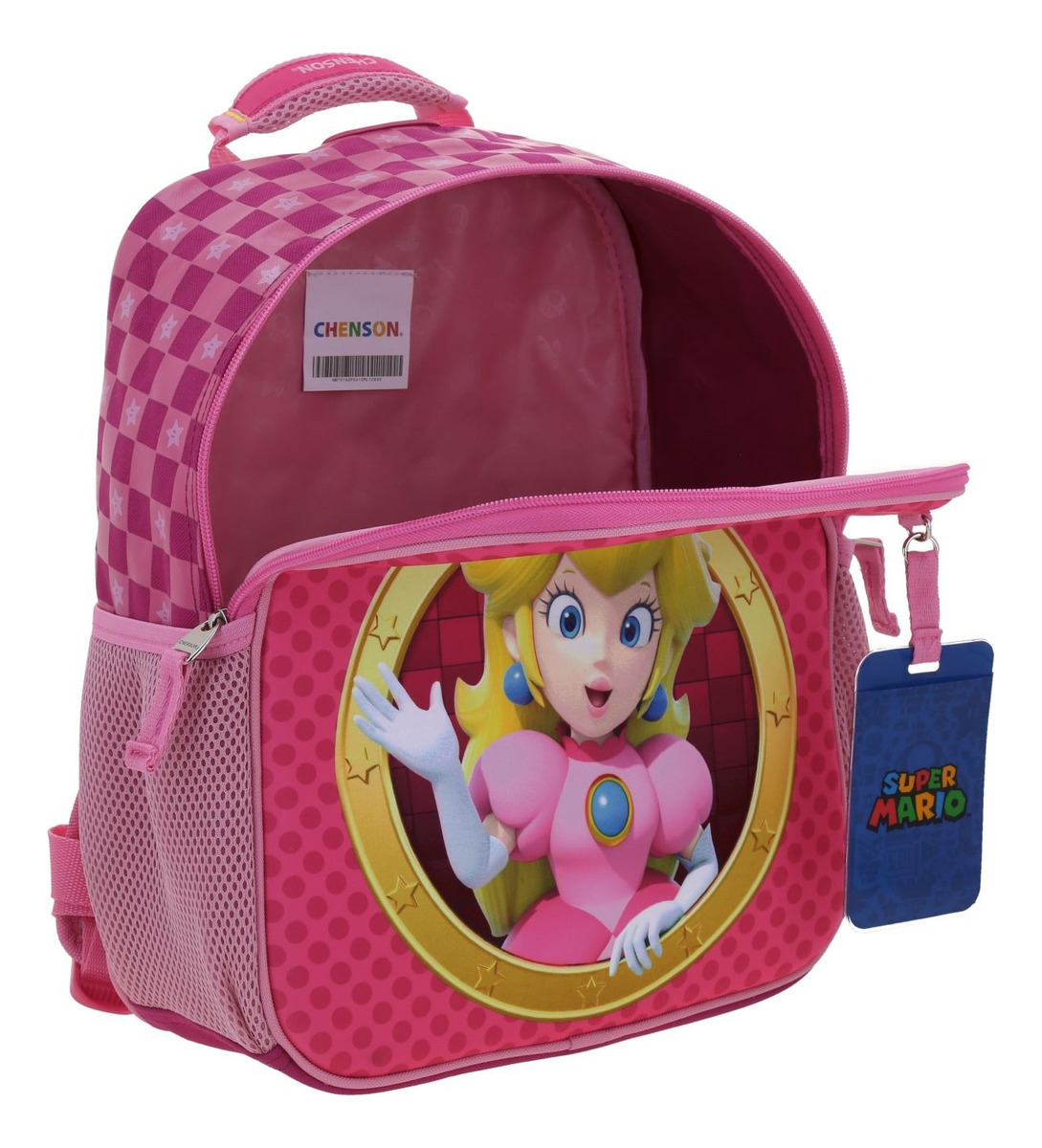 Kit Escolar Chenson Super Mario Peach Barb Mochila Lapicera Y Lonchera Rosa, Niñas - Imagen 4