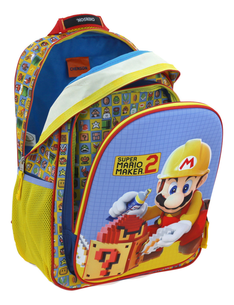 Mochila Escolar Grande Chenson Mario Maker 2 Mb64439-l - Imagen 5