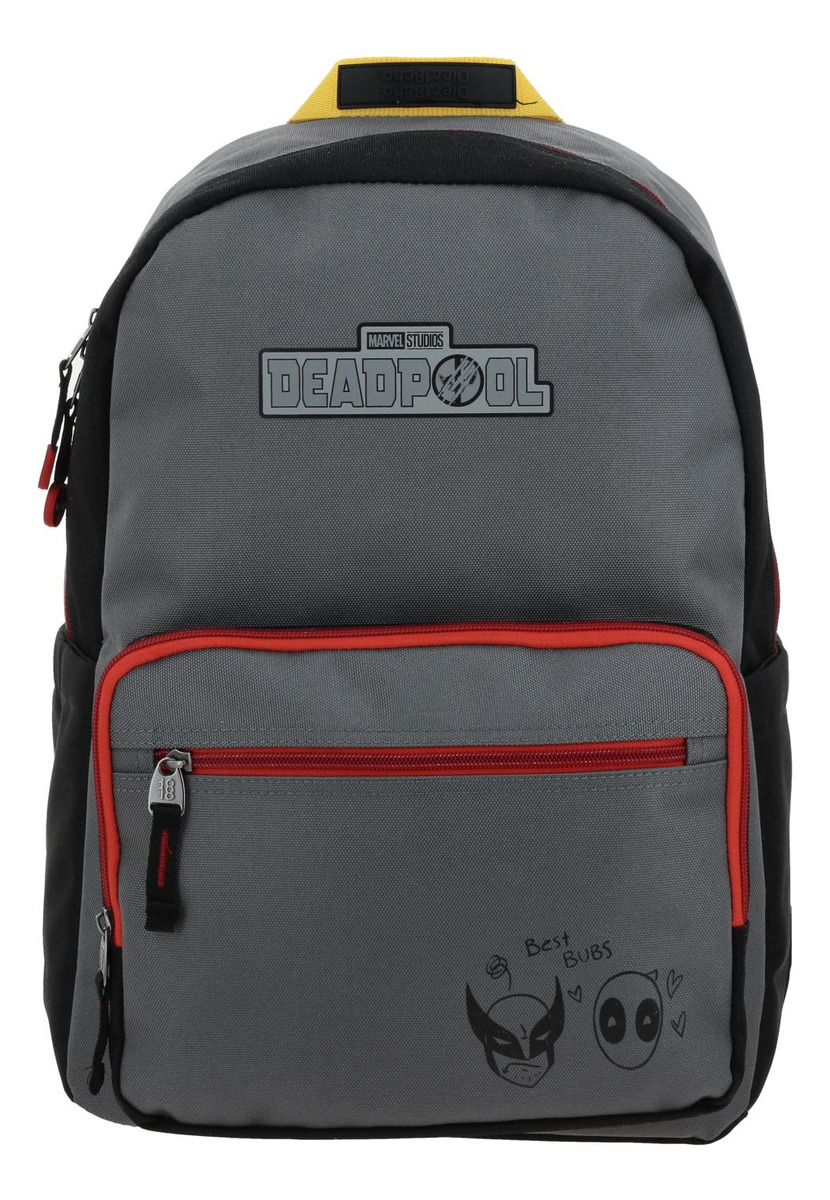 Kit Escolar Mochila Lapicera Y Lonchera Chenson Deadpool Pulver Gris - Imagen 2