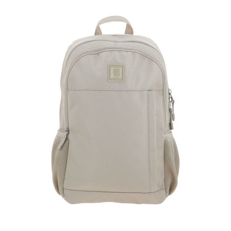 Mochila escolar juvenil 1818 by Chenson beige con amplio espacio y estilo