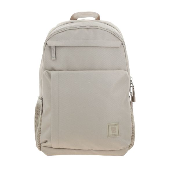 Mochila escolar 1818 by Chenson beige para jóvenes con amplio compartimento