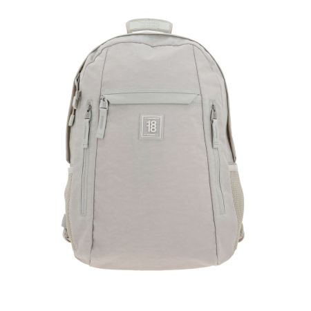 Mochila escolar juvenil 1818 by Chenson beige con amplios compartimentos