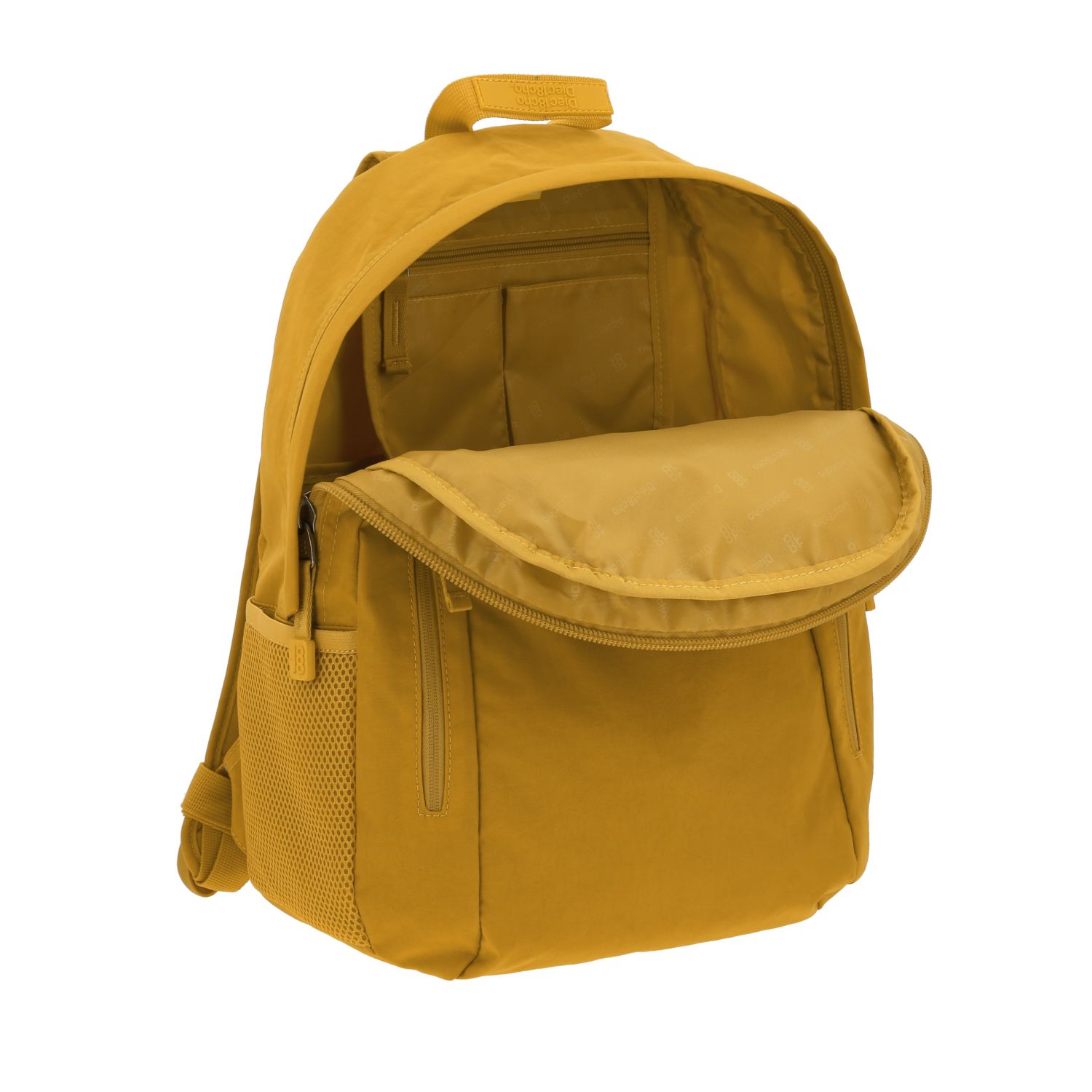 Mochila escolar juvenil 1818 by Chenson amarilla con amplios compartimentos - Imagen 7