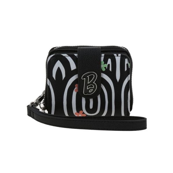 Cartera Barbie by Chenson negra para mujer con múltiples compartimentos