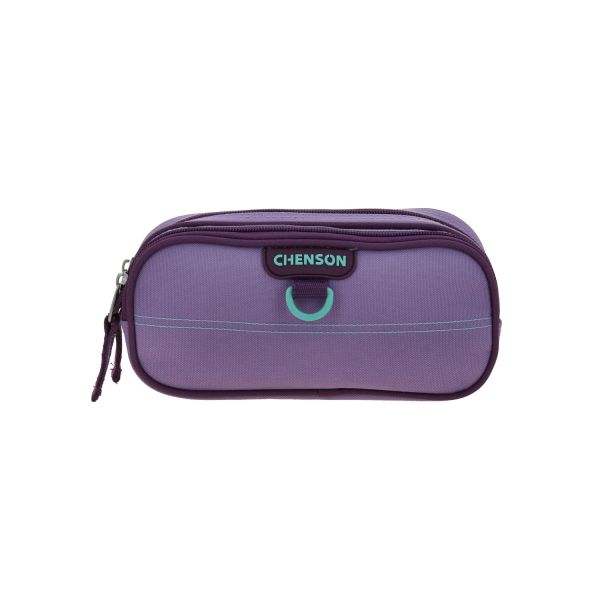Lapicera escolar Chenson Clásico violeta con doble compartimento