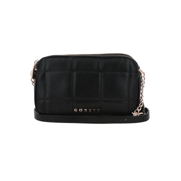 Bolsa de Lado para Dama Gorétt by Chenson Negra con Doble Compartimento