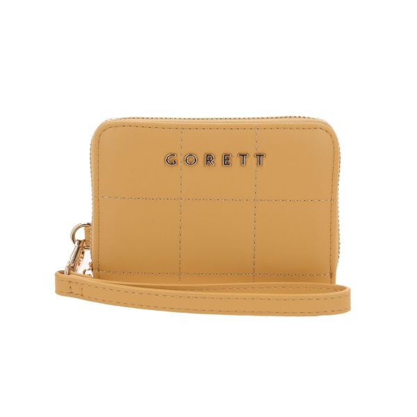 Cartera Gorétt by Chenson Amarillo para Mujer con Monedero y Asa Opcional