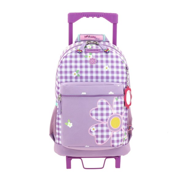 Mochila con Ruedas Happy Girl Violeta para Niña - Ideal para Primaria