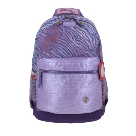 Mochila escolar para niña Happy Girl by Chenson color uva - Ideal para el regreso a clases