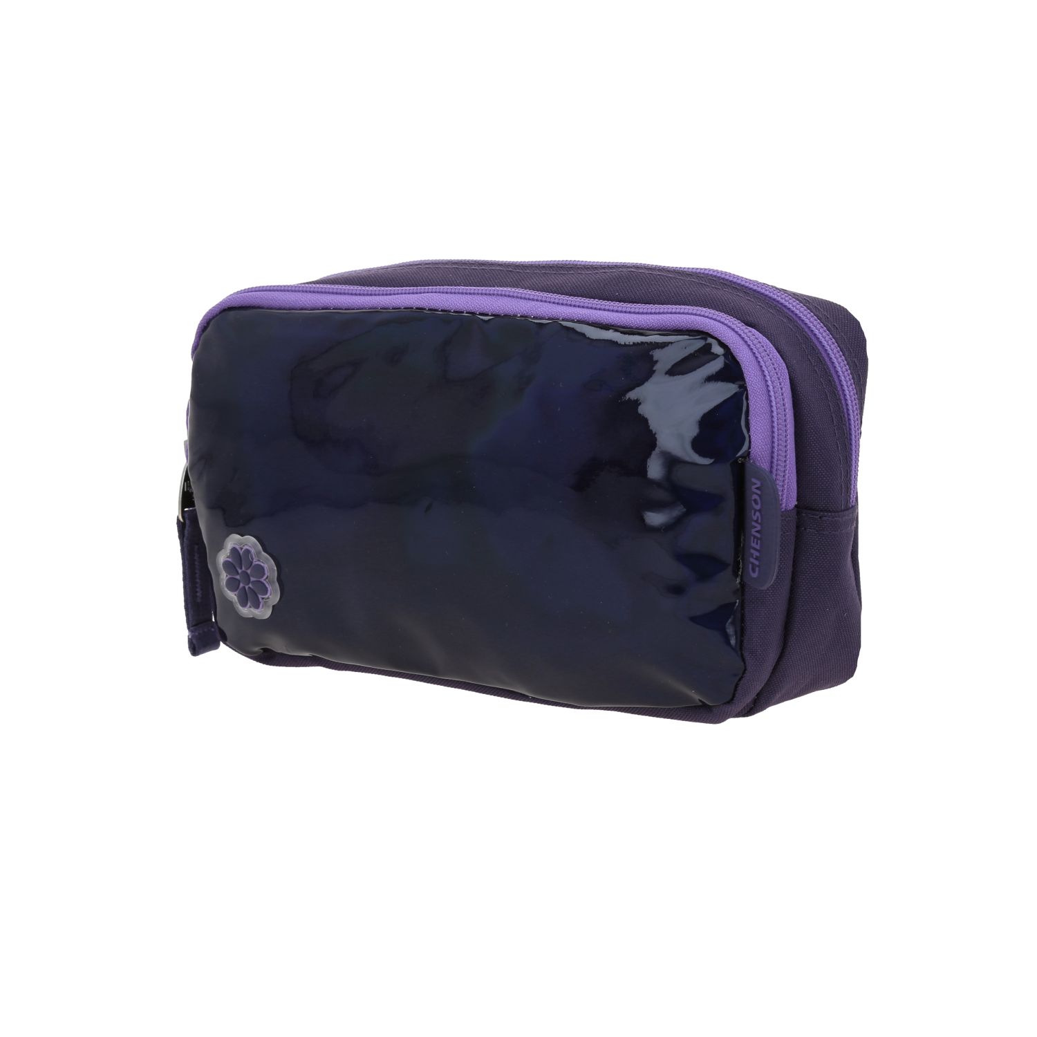 Lapicera escolar para niña Happy Girl uva con doble compartimento - Imagen 2