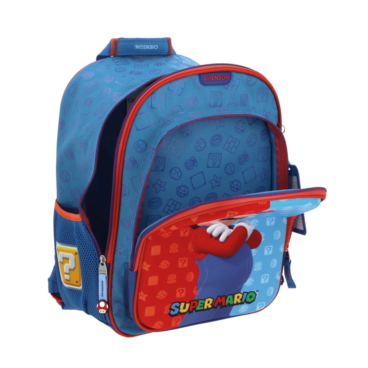 Mochila escolar Mario Bros by Chenson azul para niño, ¡diversión y funcionalidad! - Imagen 7