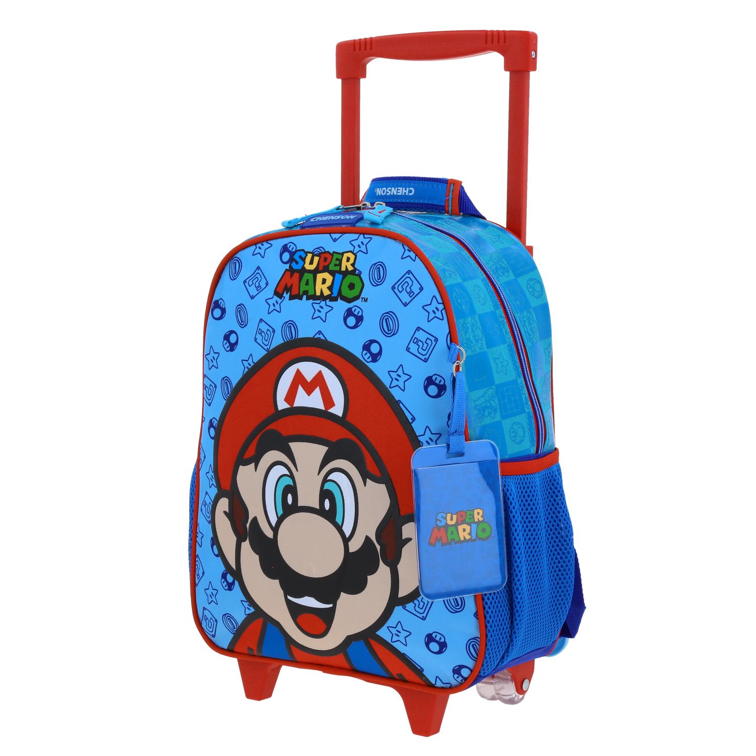 Mochila con Ruedas Mario Bros by Chenson Azul para Niño, Ideal para Primaria - Imagen 2