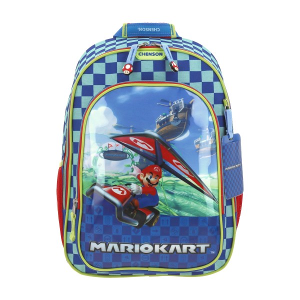 Mochila escolar Mario Bros by Chenson azul para niño - Ideal para primaria