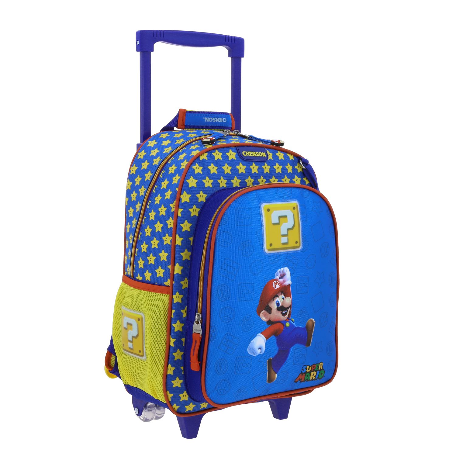 Mochila con Ruedas Mario Bros by Chenson Azul para Niños - Diversión y Comodidad - Imagen 6