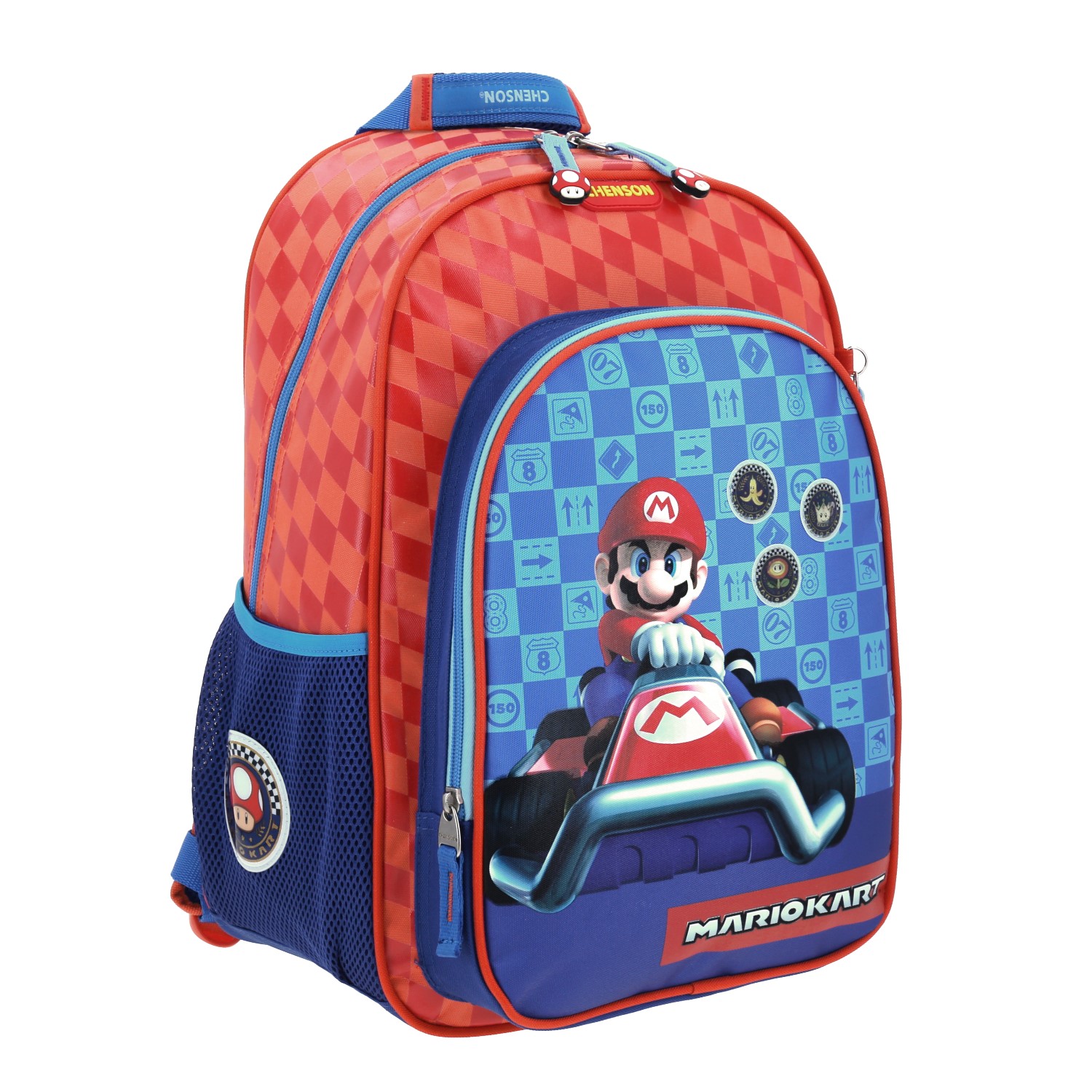 Mochila escolar Mario Bros roja para niño - Ideal para primaria - Imagen 6