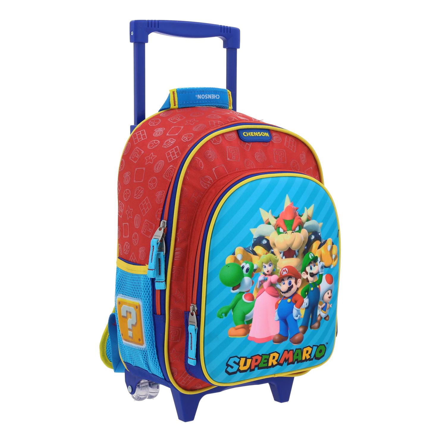 Mochila con Ruedas Mario Bros by Chenson Roja para Niños - Práctica y Divertida - Imagen 6