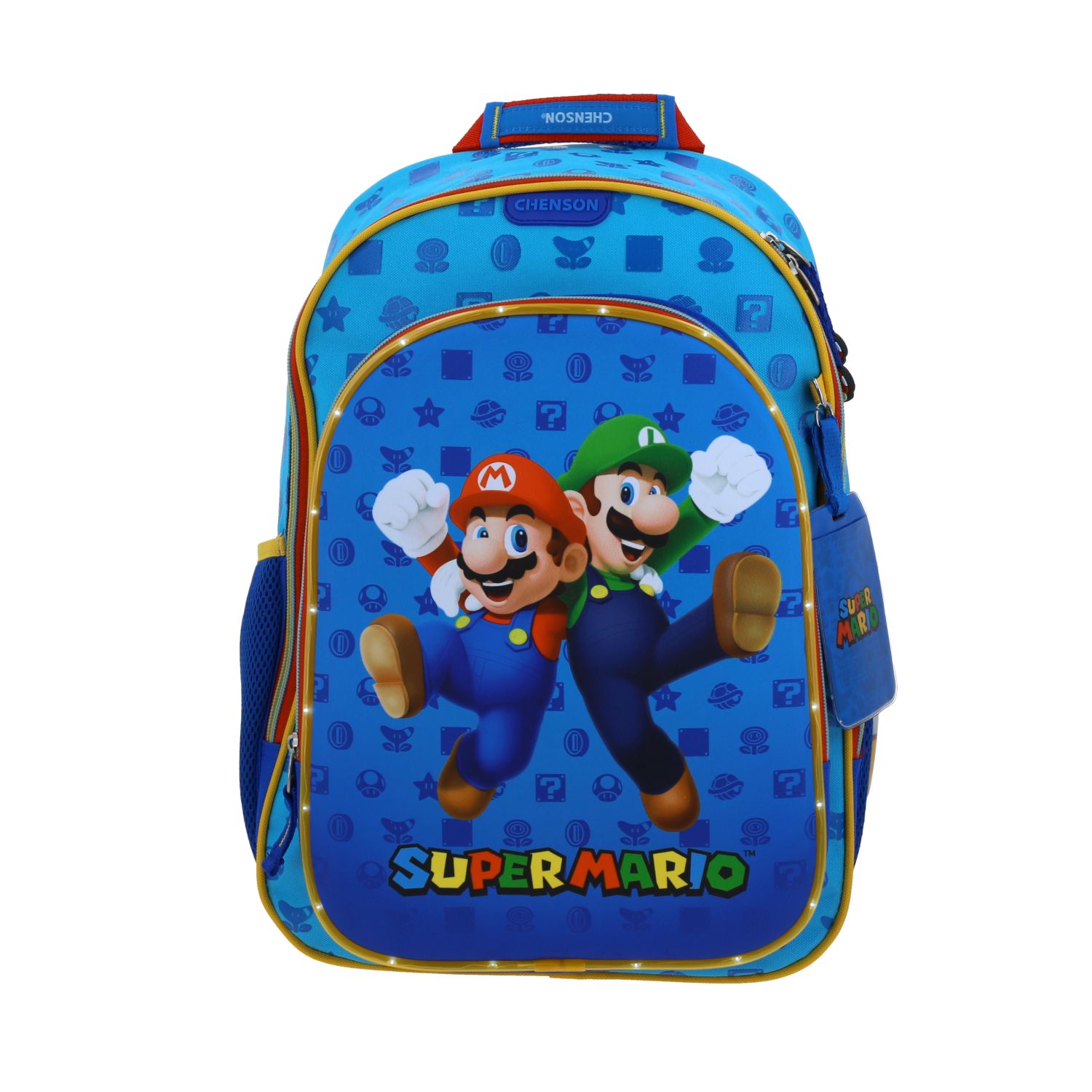Mochila Escolar Mario Bros by Chenson Azul con Amplio Compartimento - Imagen 8