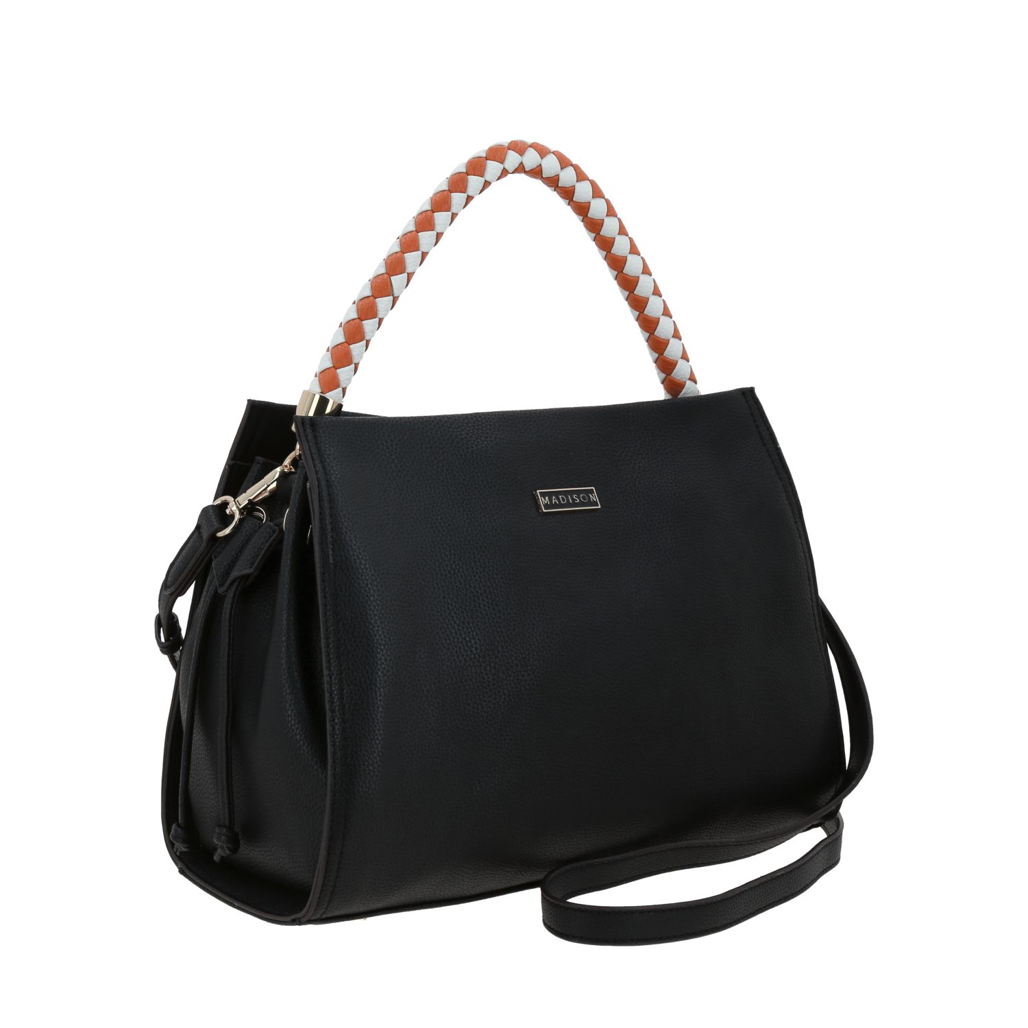 Bolsa de Mano para Dama Madison by Chenson Negra con Amplio Compartimento - Imagen 6