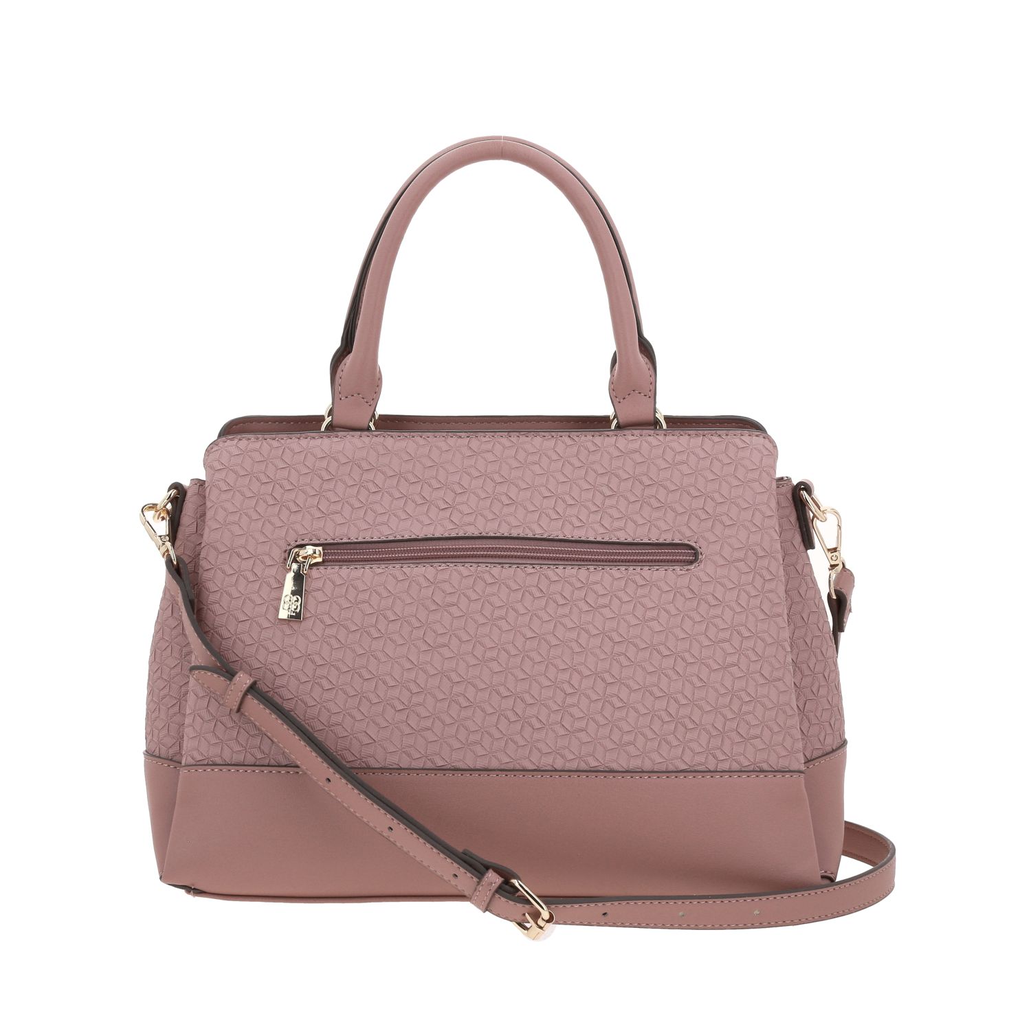 Bolsa de Mano para Dama Madison by Chenson Rosa con Triple Compartimento - Imagen 4