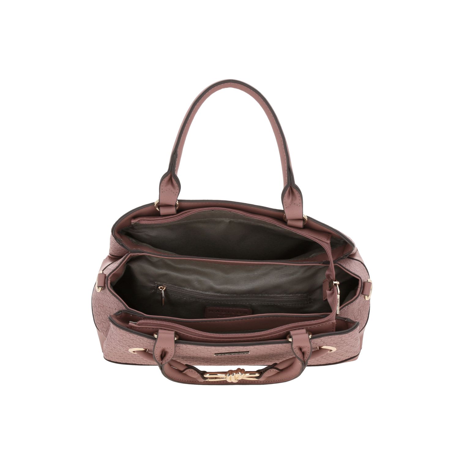 Bolsa de Mano para Dama Madison by Chenson Rosa con Triple Compartimento - Imagen 7