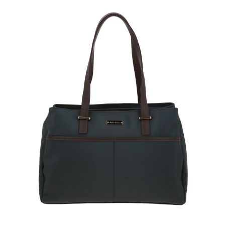 Bolsa grande para dama Madison by Chenson gris con múltiples compartimentos