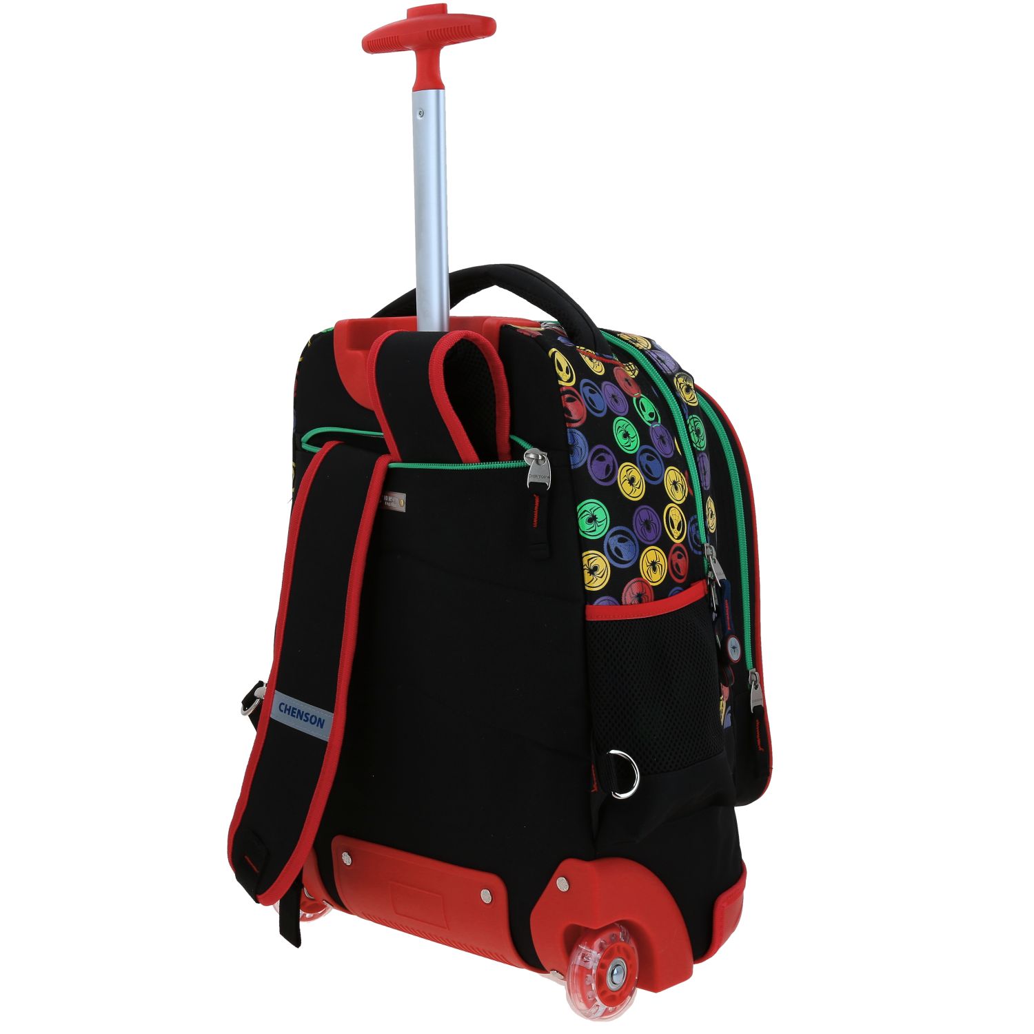 Mochila con Ruedas Miles Morales by Chenson Negro con Luces LED - Imagen 5